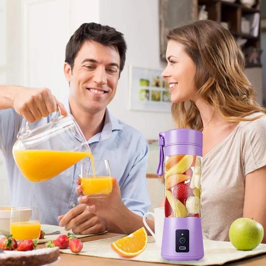 Portable Mini Blender USB Rechargeable Juicer – 22000 RPM Pure Copper Motor, 304 Stainless Steel Blade, Fruit Smoothie Maker