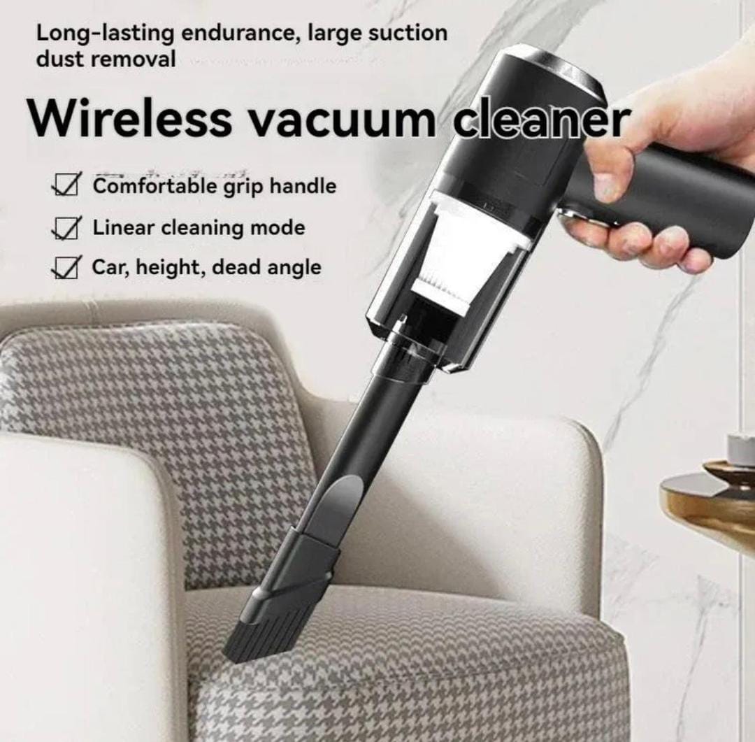 3 in 1 Wireless Portable Vacuum Cleaner – Cordless Rechargeable Mini Handheld Vacuum for Car, Home & Office