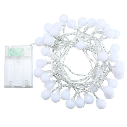5M LED String Fairy Lights With 50 Ball Shaped Bulbs For Home And Outdoor Decoration