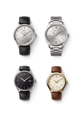 Classic Black Leather Strap Analog Watch