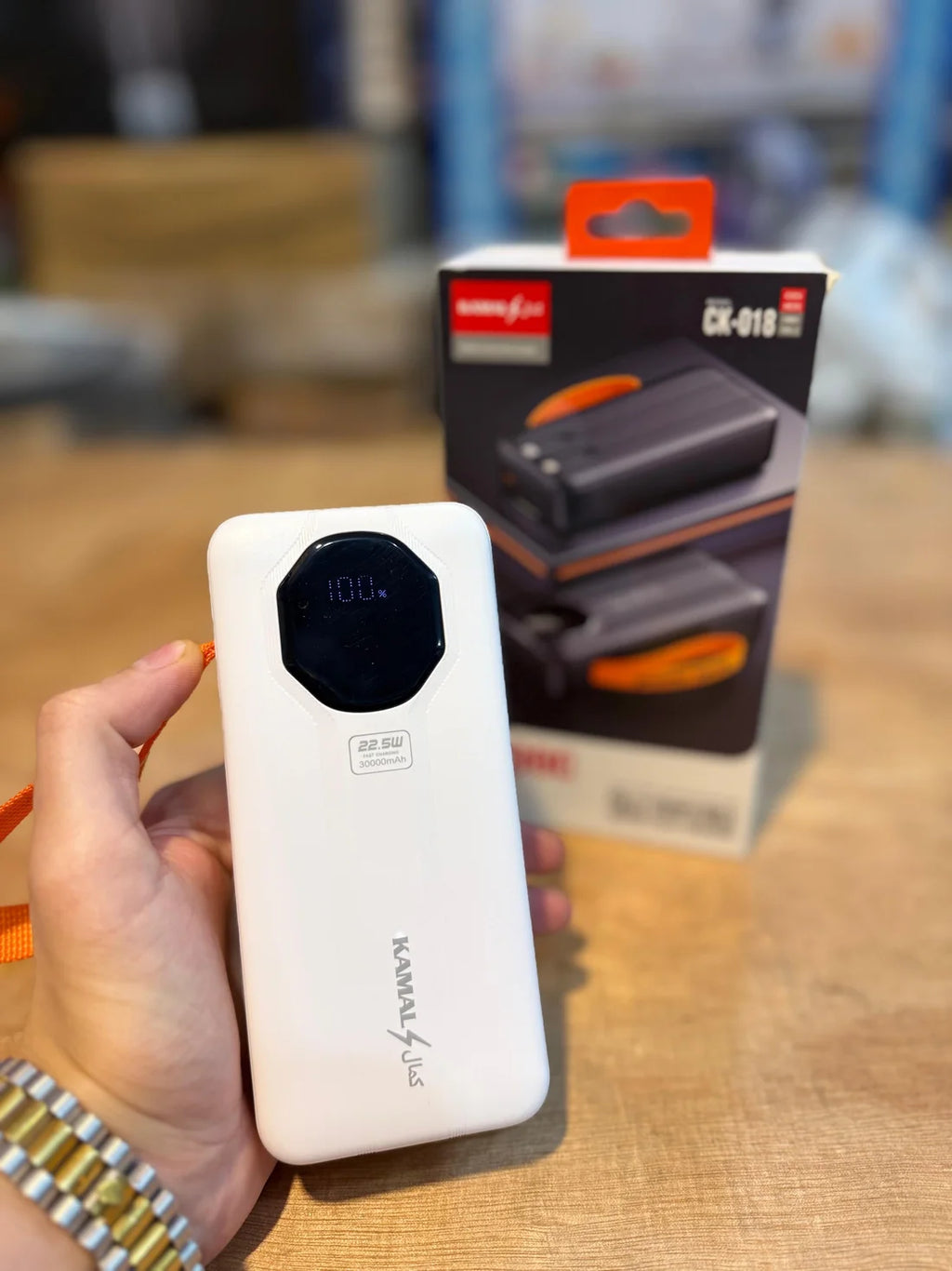 Kamal CK-018 Power Bank 30000mAh – 22.5W Super Fast Charging, Type-C & Lightning Compatible