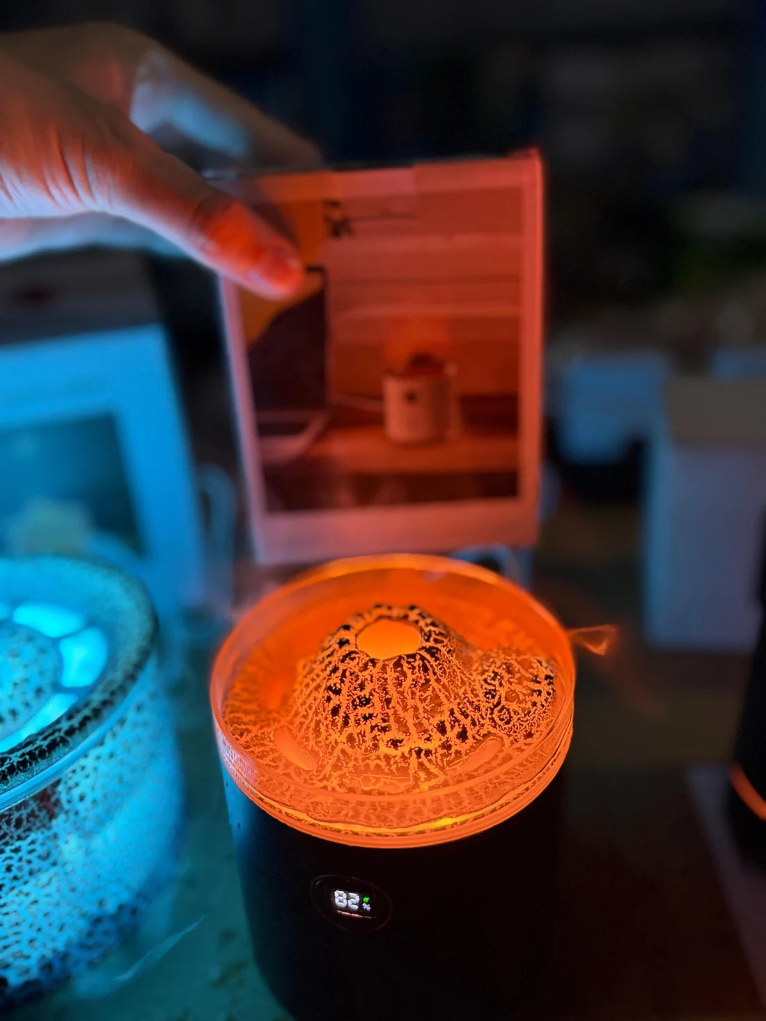 Flame Aroma Diffuser Humidifier – Mountain Cloud Fire Mist Essential Oil Diffuser with Remote Control